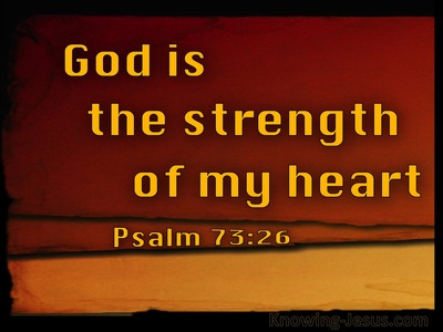 Psalm 73:26 God Is The Strength Of My Heart (gold)